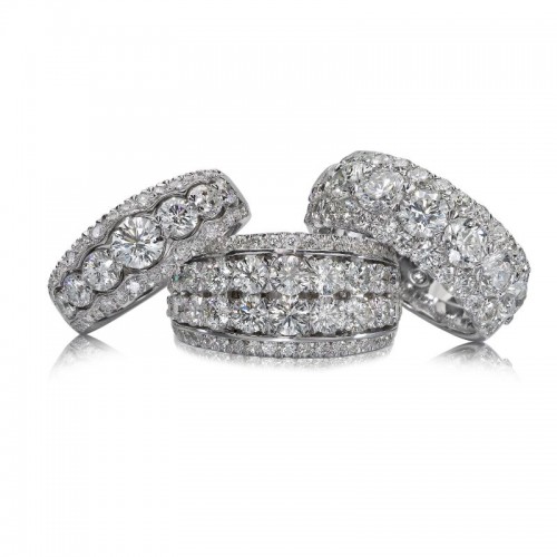 Christopher Designs 2 Row Diamond Wedding Band