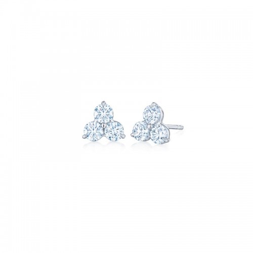 18K White Gold Fancy Diamond Earrings