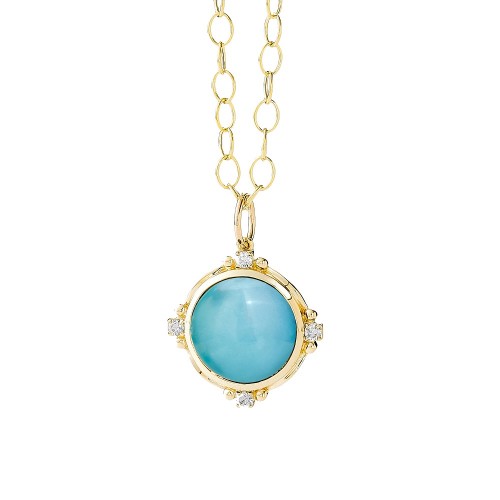 Syna 18K Yellow Gold Other Color Stone Necklace