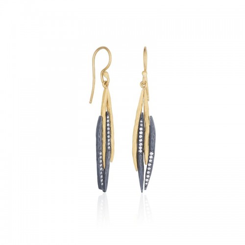 Lika Behar Yin And Yang Diamond Zebra Earrings