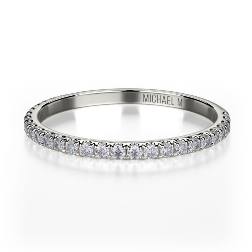 Michael M White Gold Diamond Wedding band R706B