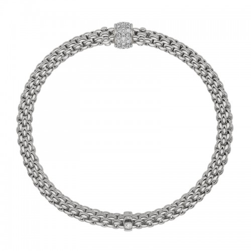 Flex'it Solo 18K White Gold 0.29ct Diamond Set Bracelet
