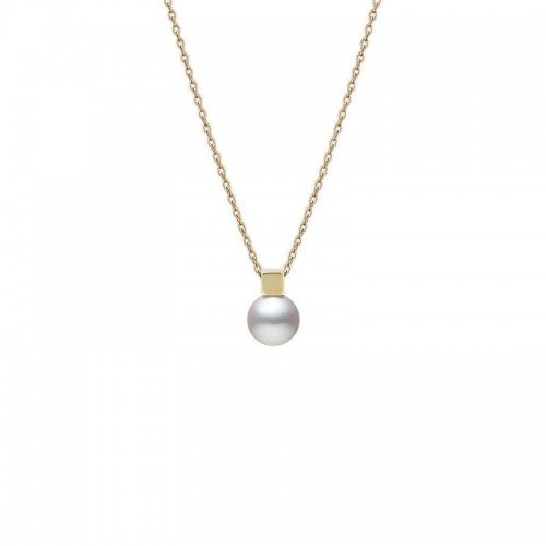 Mikimoto 18K Yellow Gold Classic Pearl Pendant Necklace