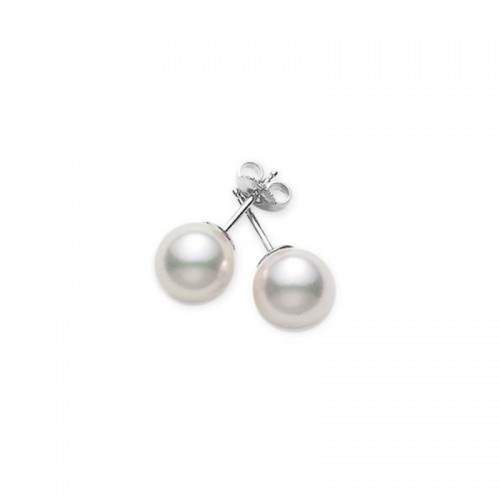 Mikimoto 7-7.5Mm Aa Akoya Pearl Stud Earrings