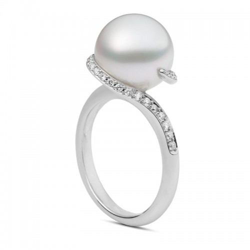 Mikimoto White South Sea Cultured Pearl Ring