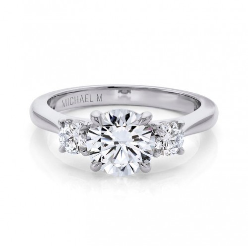 Michael M Trinity Semi-Mount Engagement Ring