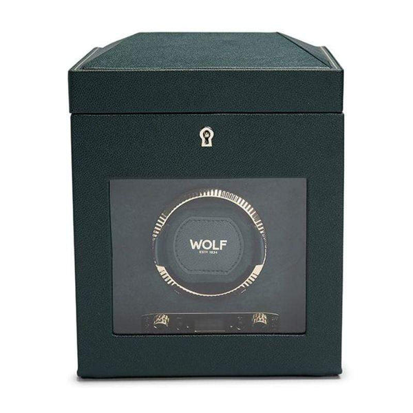 BRITISH RACING SINGLE WATCH WINDER WITH STORAGE