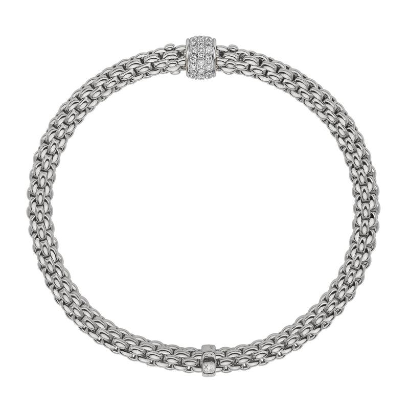 Flex'it Solo 18K White Gold 0.29ct Diamond Set Bracelet