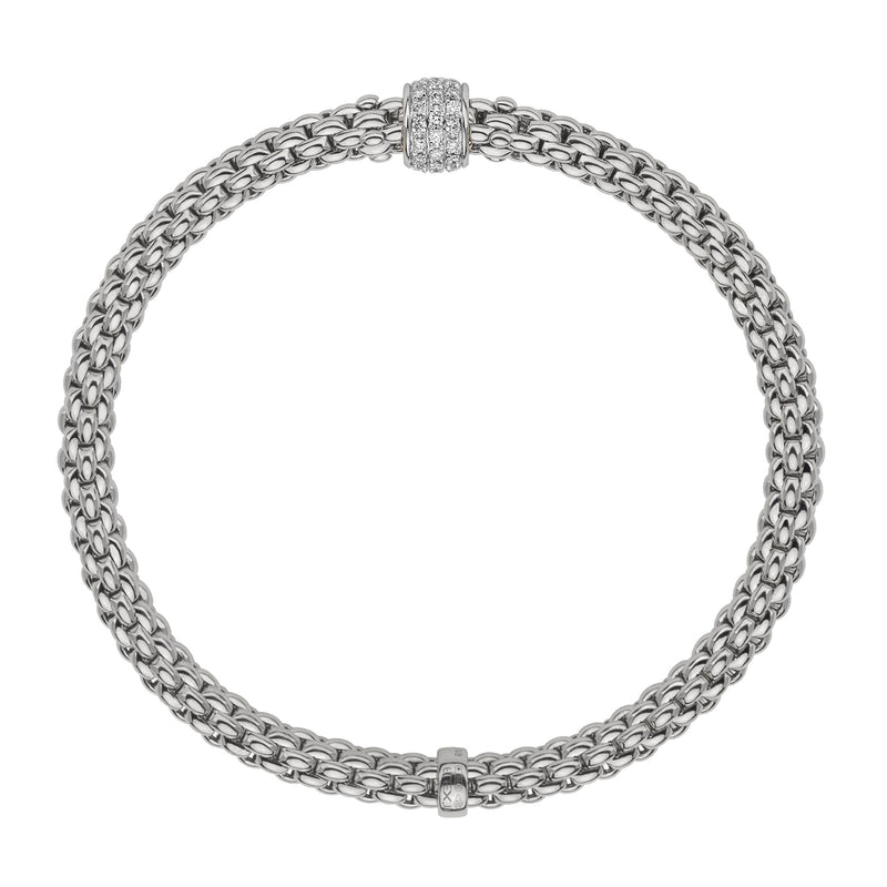 Flex'it Solo 18K White Gold 0.29ct Diamond Set Bracelet