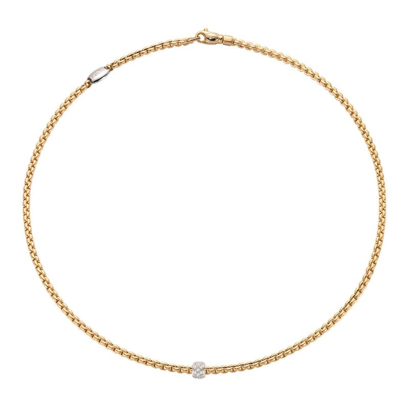 Eka Tiny 18K Yellow Gold Link Necklace