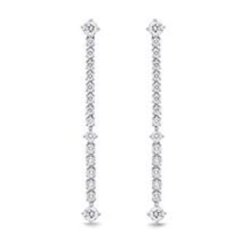 Memoire 18K  Diamond Line Classics Earrings