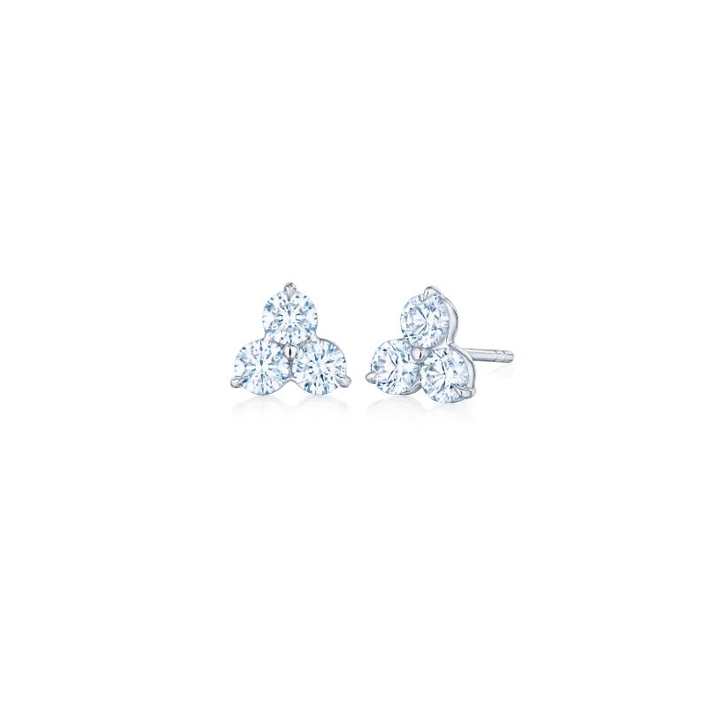 18K White Gold Fancy Diamond Earrings