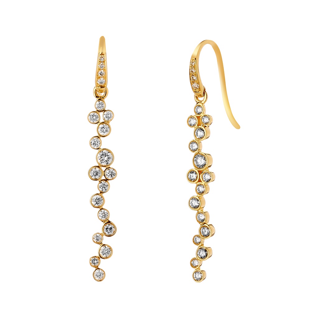 Syna 18K Yellow Gold Fancy Diamond Earrings