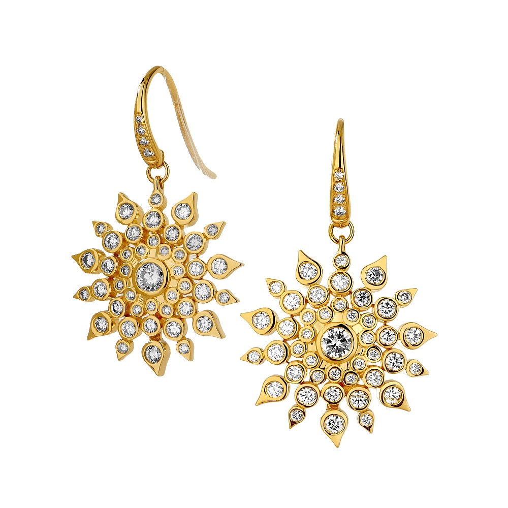 Syna 18K Yellow Gold Fancy Diamond Earings