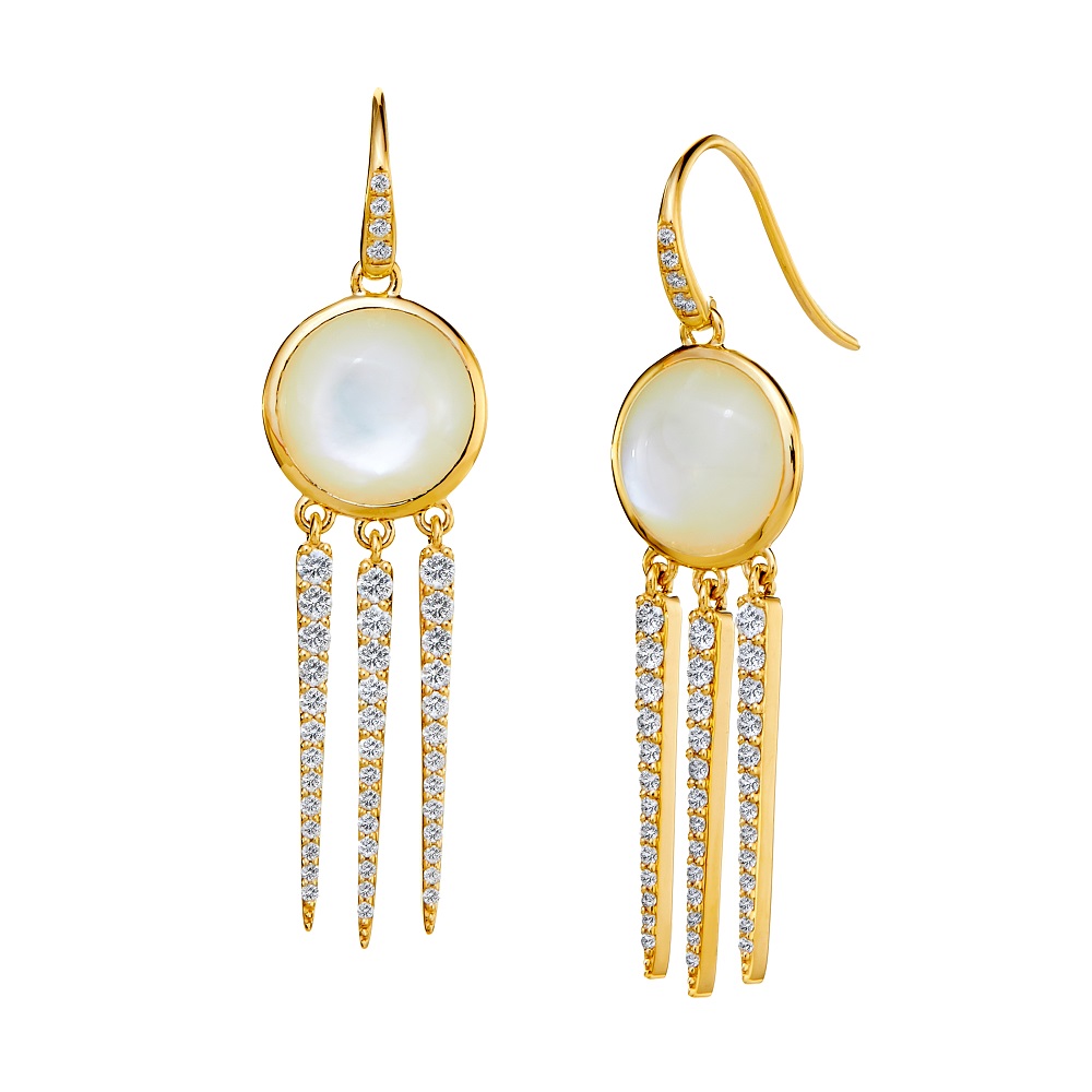 Syna 18K Yellow Gold Other Color Stone Earrings