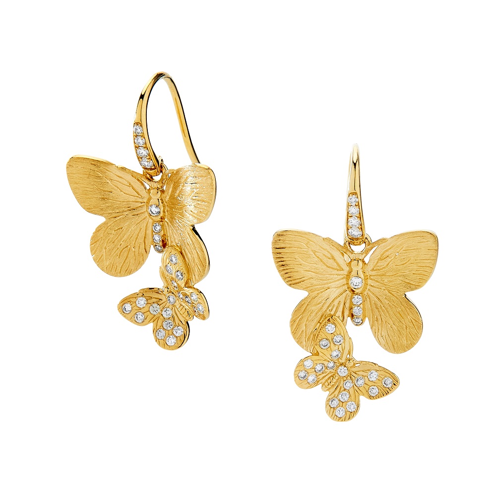 Syna 18K Yellow Gold Fancy Diamond Earrings