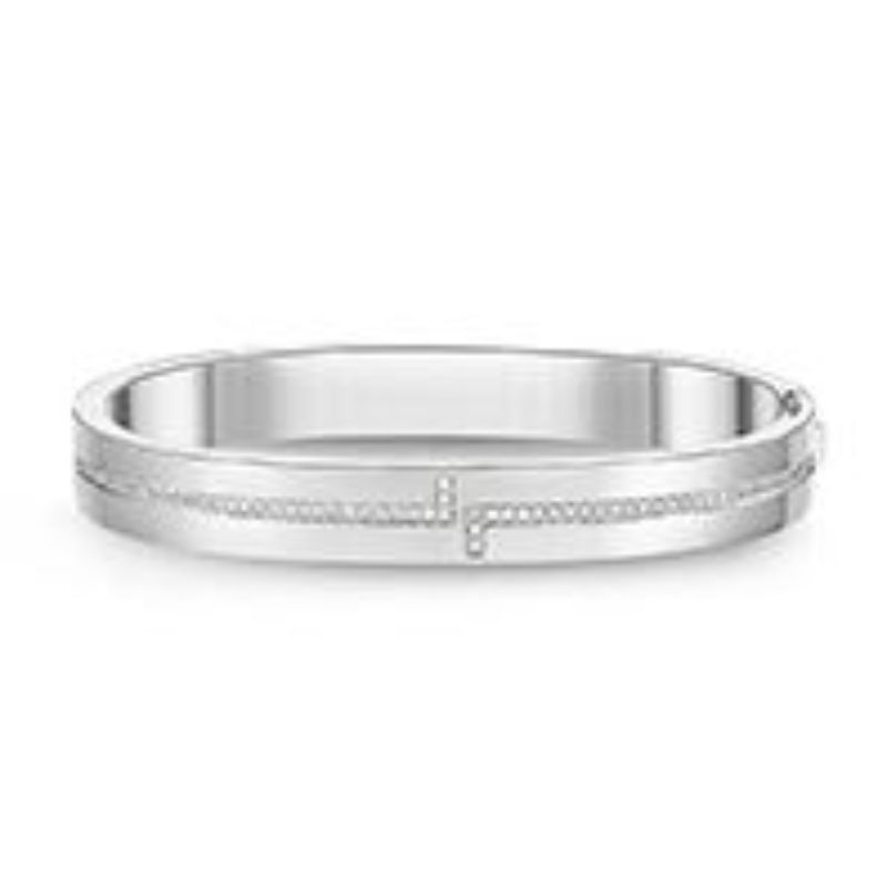 Memoire L Collection Diamond Bangle Bracelet