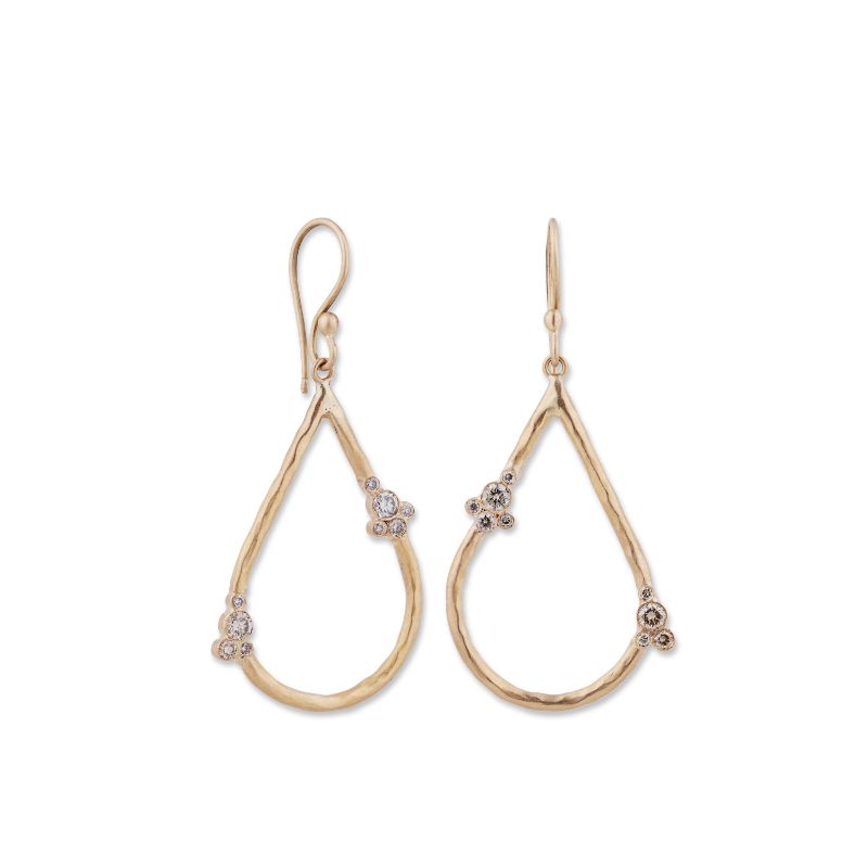 Lika Behar Peach Glow Cognac Diamond Kellysha Earrings