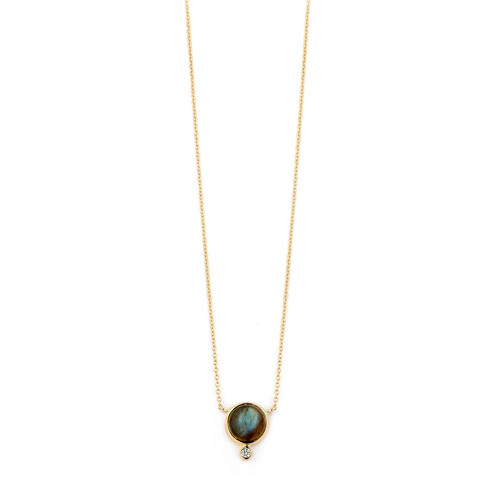 18K Yellow Gold Other Color Stone Necklace