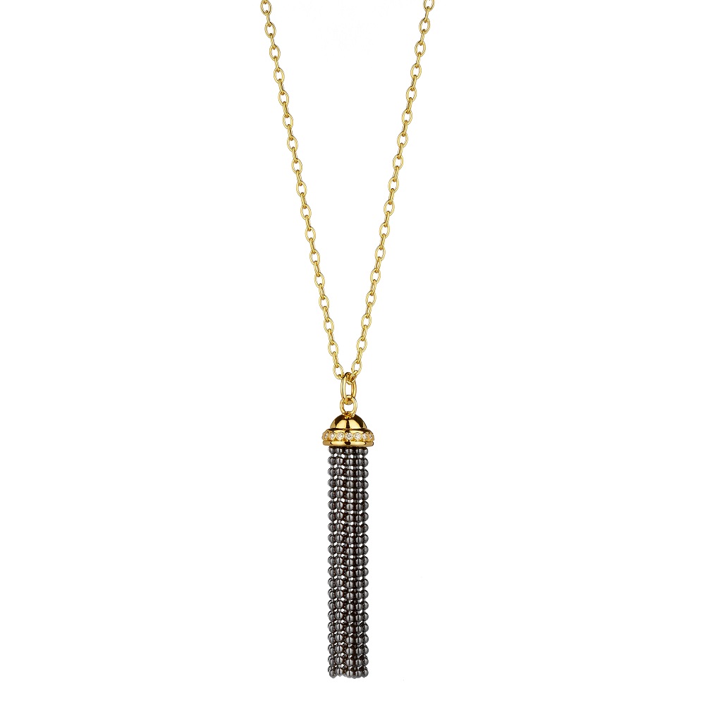 18K Yellow Gold Diamond Necklace & Pendants
