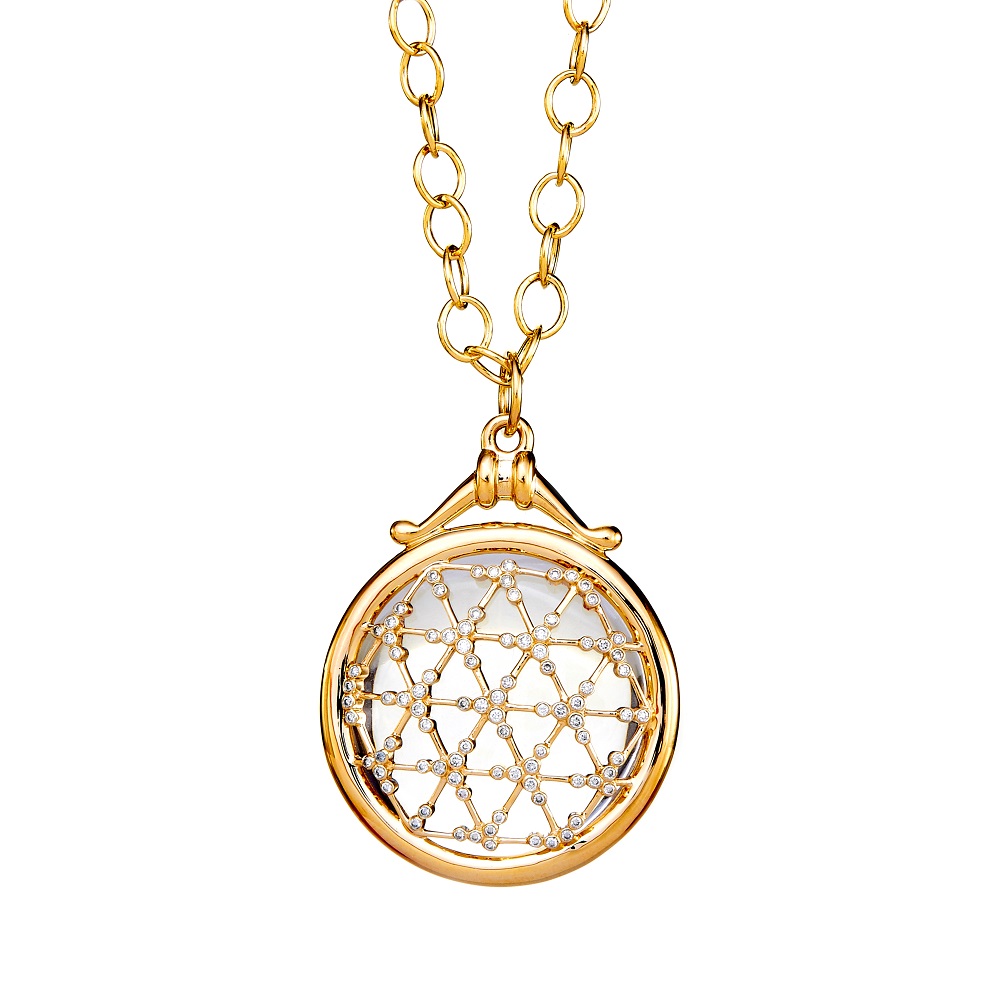 18K Yellow Gold Other Color Stone Necklace