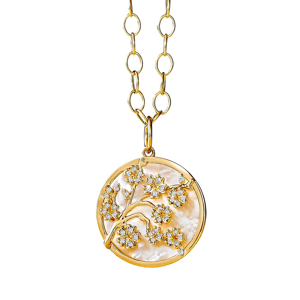 18K Yellow Gold Other Color Stone Necklace