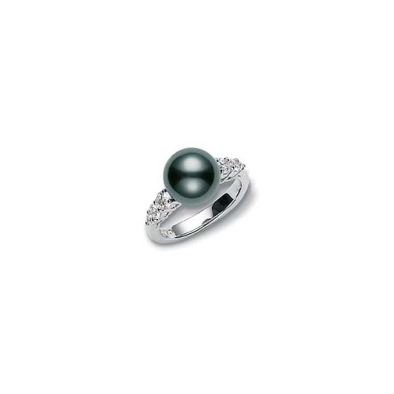 Mikimoto Black South Sea Cultured Pearl Ring