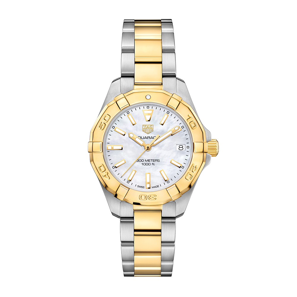 Aquaracer 300M Steel and Gold Quartz Watch