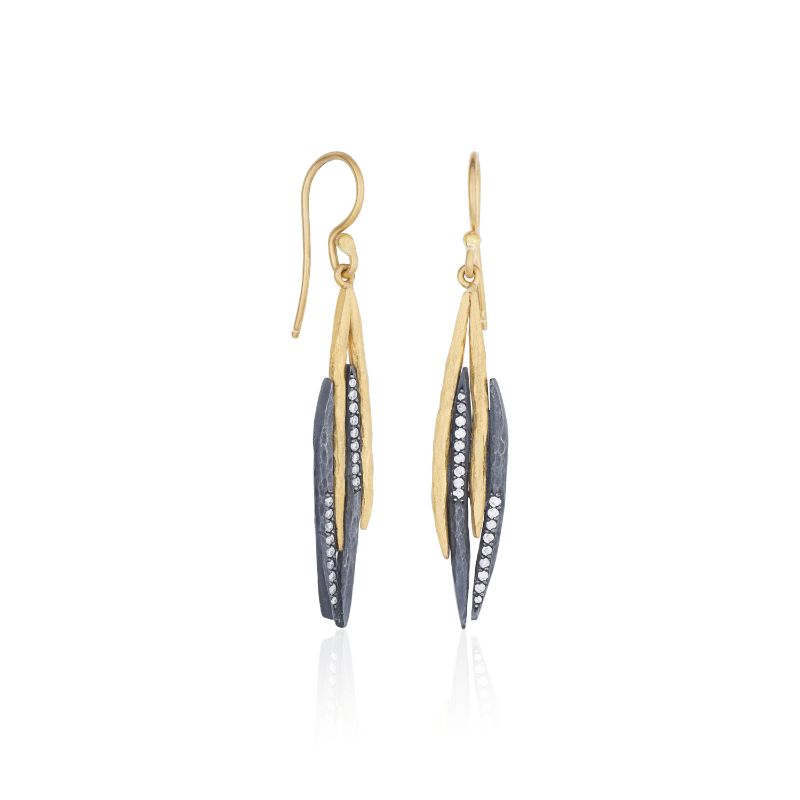 Lika Behar Yin And Yang Diamond Zebra Earrings