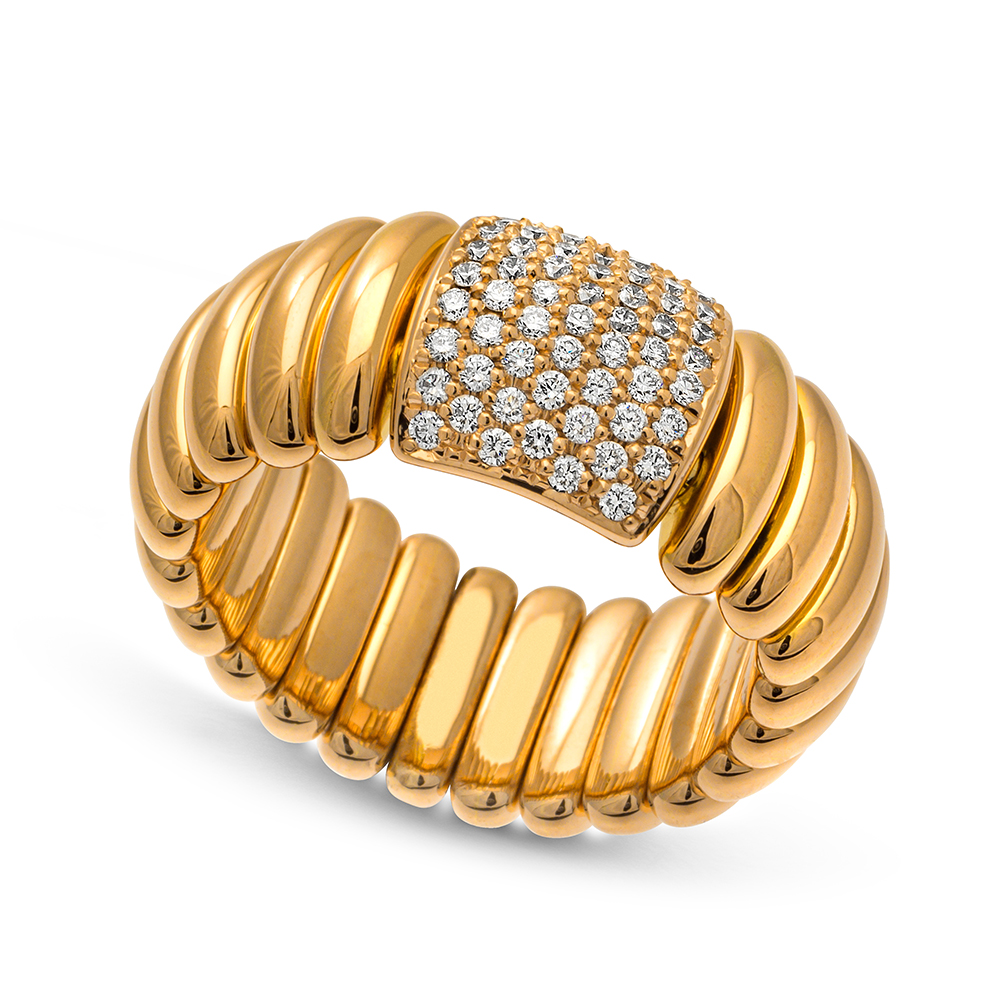 Tresore 18K Yellow Gold Stretch Ring
