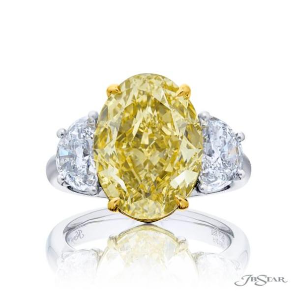 JB Star Fancy Oval Diamond Engagement Ring