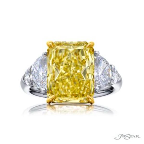 JB Fancy Yellow Diamond Engagement Ring