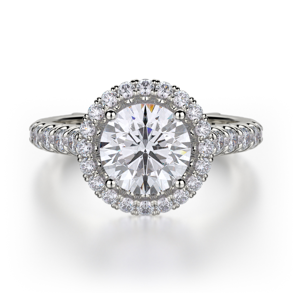 MICHAEL M EUROPA ENGAGEMENT SEMI-MOUNT RING