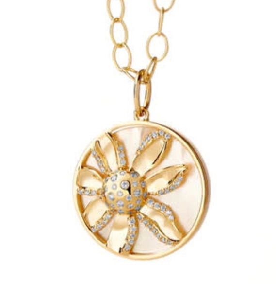 Syna 18K Yellow Gold Jardin Flower Pendant